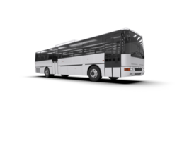 Realistic bus isolated on background. 3d rendering - illustration png