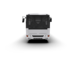 Realistic bus isolated on background. 3d rendering - illustration png