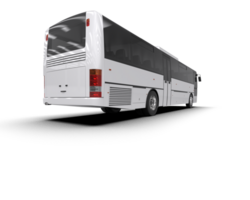 Realistic bus isolated on background. 3d rendering - illustration png
