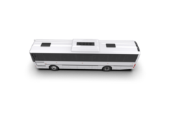 Realistic bus isolated on background. 3d rendering - illustration png