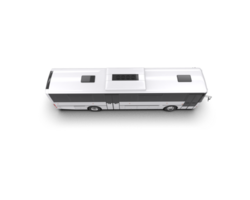 Realistic bus isolated on background. 3d rendering - illustration png