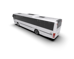 Realistic bus isolated on background. 3d rendering - illustration png