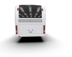 Realistic bus isolated on background. 3d rendering - illustration png