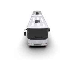 Realistic bus isolated on background. 3d rendering - illustration png