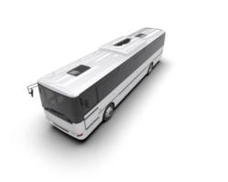 Realistic bus isolated on background. 3d rendering - illustration png