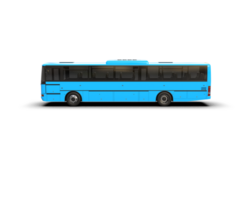 Realistic bus isolated on background. 3d rendering - illustration png