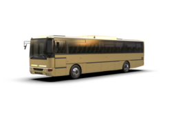 Realistic bus isolated on background. 3d rendering - illustration png