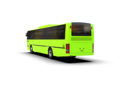 Realistic bus isolated on background. 3d rendering - illustration png