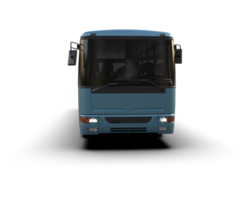 Realistic bus isolated on background. 3d rendering - illustration png
