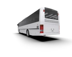 Realistic bus isolated on background. 3d rendering - illustration png