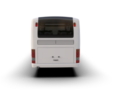 Realistic bus isolated on background. 3d rendering - illustration png