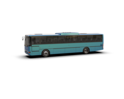 Realistic bus isolated on background. 3d rendering - illustration png