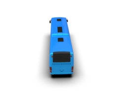 Realistic bus isolated on background. 3d rendering - illustration png