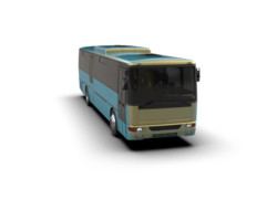 Realistic bus isolated on background. 3d rendering - illustration png