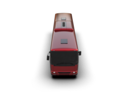 Realistic bus isolated on background. 3d rendering - illustration png