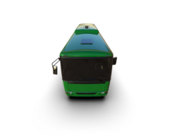Realistic bus isolated on background. 3d rendering - illustration png