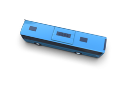 Realistic bus isolated on background. 3d rendering - illustration png