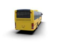 Realistic bus isolated on background. 3d rendering - illustration png