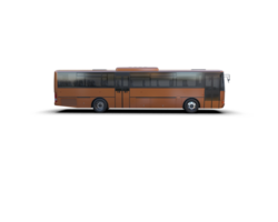 Realistic bus isolated on background. 3d rendering - illustration png