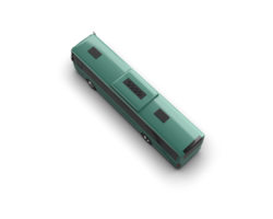 Realistic bus isolated on background. 3d rendering - illustration png