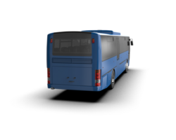 Realistic bus isolated on background. 3d rendering - illustration png