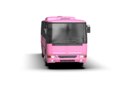 Realistic bus isolated on background. 3d rendering - illustration png