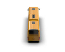 Realistic bus isolated on background. 3d rendering - illustration png