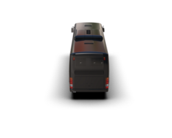 Realistic bus isolated on background. 3d rendering - illustration png