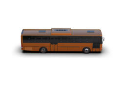 Realistic bus isolated on background. 3d rendering - illustration png