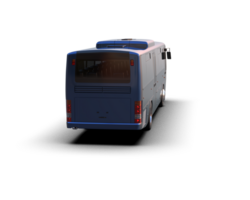 Realistic bus isolated on background. 3d rendering - illustration png