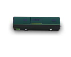 Realistic bus isolated on background. 3d rendering - illustration png