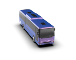 Realistic bus isolated on background. 3d rendering - illustration png