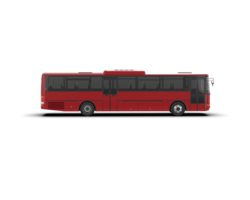 Realistic bus isolated on background. 3d rendering - illustration png