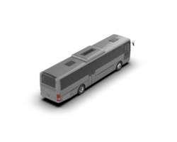 Realistic bus isolated on background. 3d rendering - illustration png