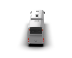 Realistic bus isolated on background. 3d rendering - illustration png