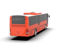 Realistic bus isolated on background. 3d rendering - illustration png