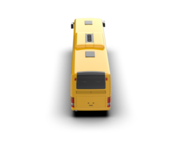 Realistic bus isolated on background. 3d rendering - illustration png