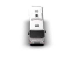 Realistic bus isolated on background. 3d rendering - illustration png