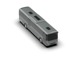Realistic bus isolated on background. 3d rendering - illustration png