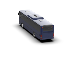 Realistic bus isolated on background. 3d rendering - illustration png