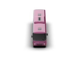 Realistic bus isolated on background. 3d rendering - illustration png