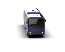 Realistic bus isolated on background. 3d rendering - illustration png
