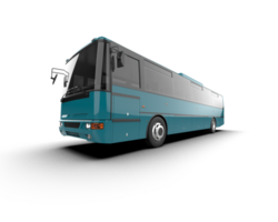 Realistic bus isolated on background. 3d rendering - illustration png