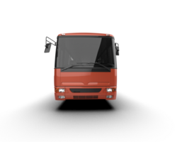 Realistic bus isolated on background. 3d rendering - illustration png