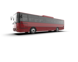 Realistic bus isolated on background. 3d rendering - illustration png