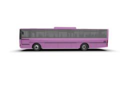 Realistic bus isolated on background. 3d rendering - illustration png