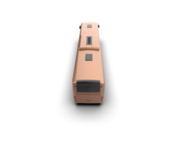 Realistic bus isolated on background. 3d rendering - illustration png