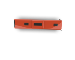 Realistic bus isolated on background. 3d rendering - illustration png