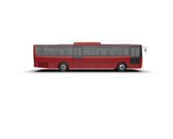 Realistic bus isolated on background. 3d rendering - illustration png