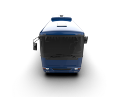 Realistic bus isolated on background. 3d rendering - illustration png